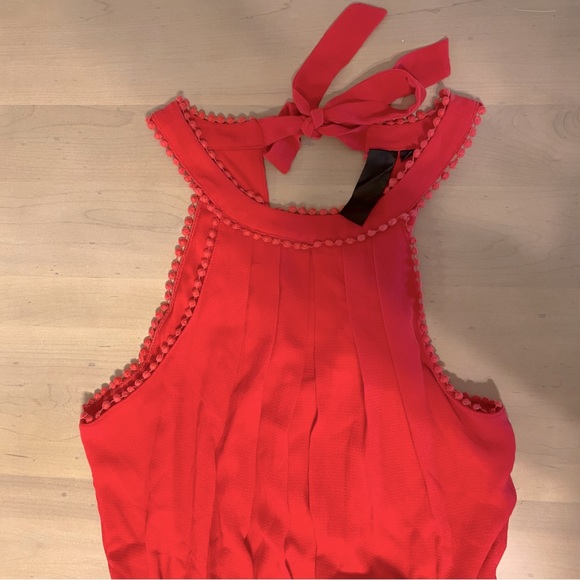 Red Romper Halter Neck - L - Picture 3 of 5